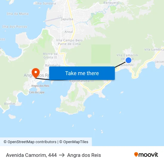 Avenida Camorim, 444 to Angra dos Reis map
