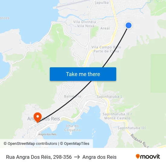 Rua Angra Dos Réis, 298-356 to Angra dos Reis map