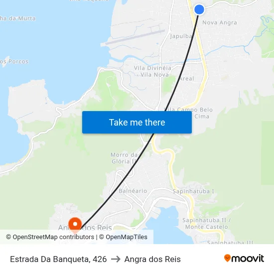 Estrada Da Banqueta, 426 to Angra dos Reis map