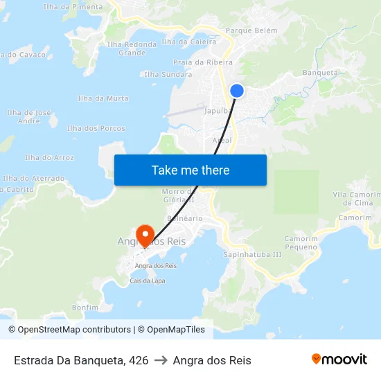 Estrada Da Banqueta, 426 to Angra dos Reis map