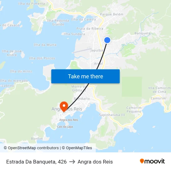 Estrada Da Banqueta, 426 to Angra dos Reis map