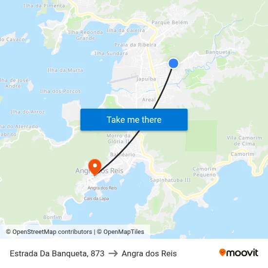Estrada Da Banqueta, 873 to Angra dos Reis map