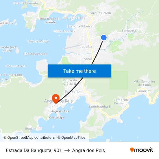 Estrada Da Banqueta, 901 to Angra dos Reis map