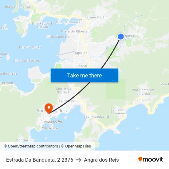 Estrada Da Banqueta, 2-2376 to Angra dos Reis map