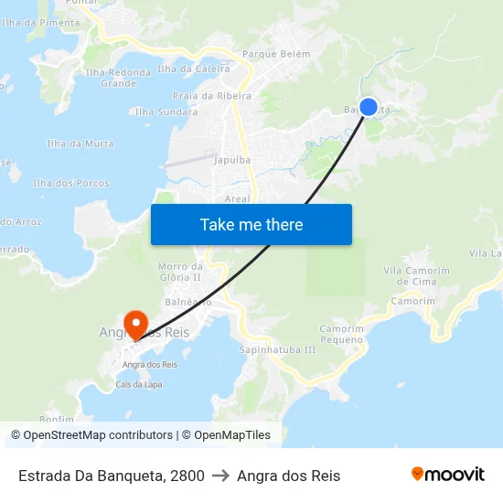 Estrada Da Banqueta, 2800 to Angra dos Reis map