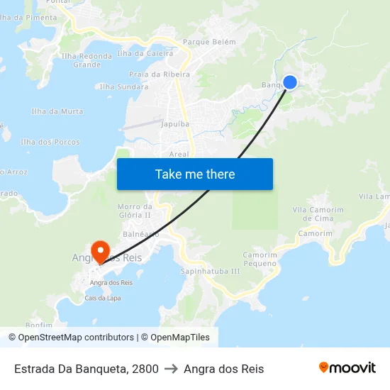Estrada Da Banqueta, 2800 to Angra dos Reis map