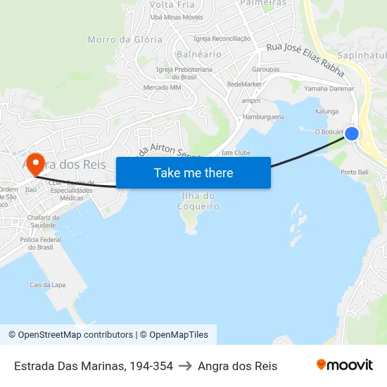 Estrada Das Marinas, 194-354 to Angra dos Reis map