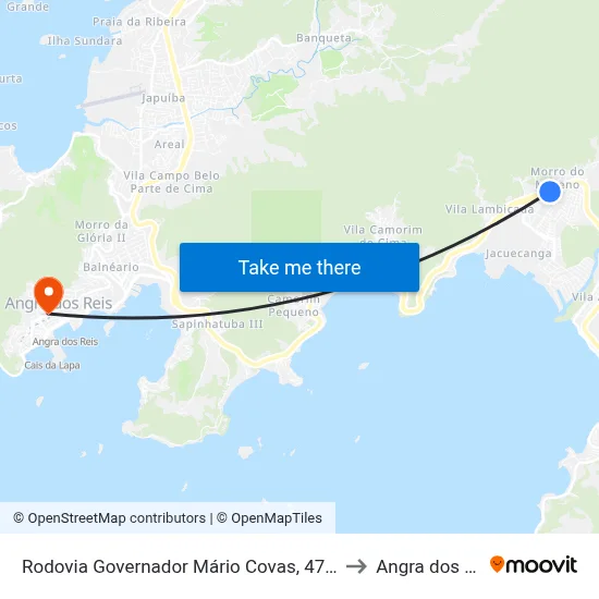 Rodovia Governador Mário Covas, 4717-4851 to Angra dos Reis map
