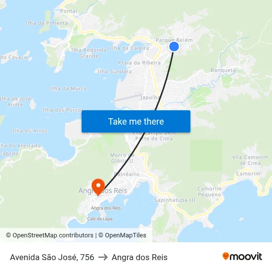 Avenida São José, 756 to Angra dos Reis map