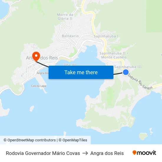 Rodovia Governador Mário Covas to Angra dos Reis map