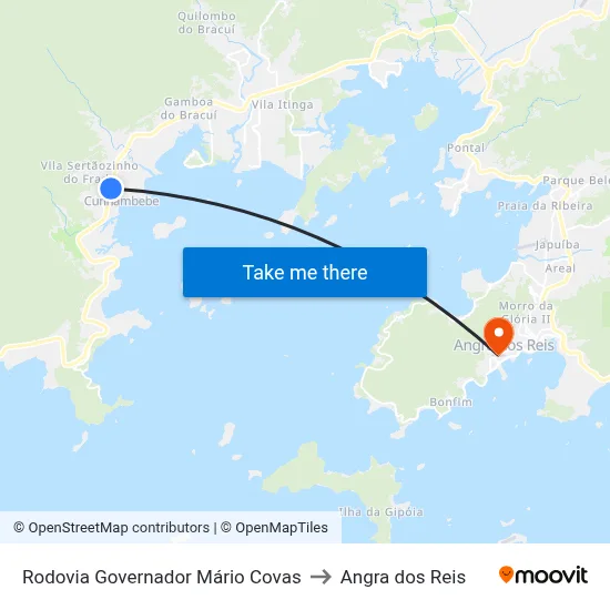Rodovia Governador Mário Covas to Angra dos Reis map