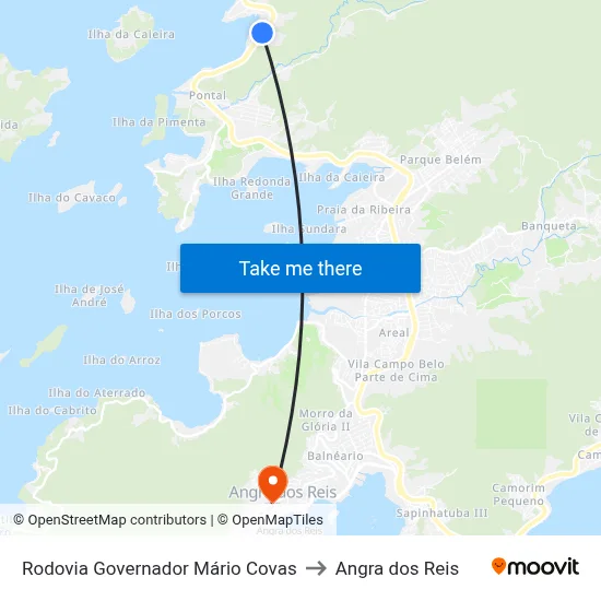 Rodovia Governador Mário Covas to Angra dos Reis map