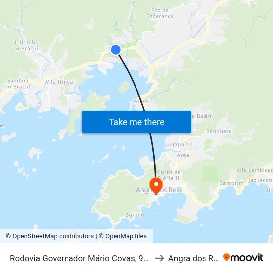 Rodovia Governador Mário Covas, 95-253 to Angra dos Reis map