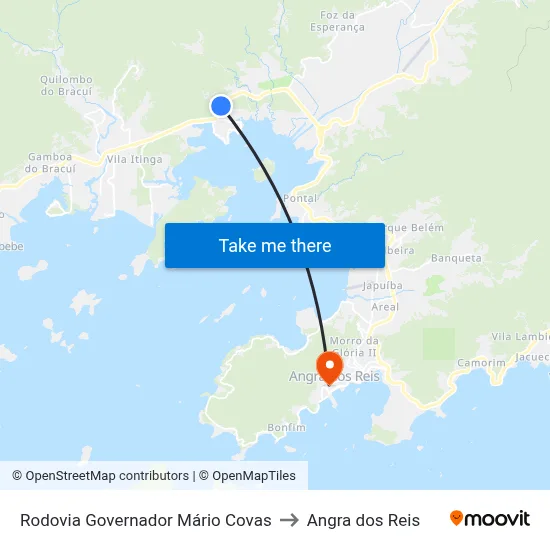 Rodovia Governador Mário Covas to Angra dos Reis map