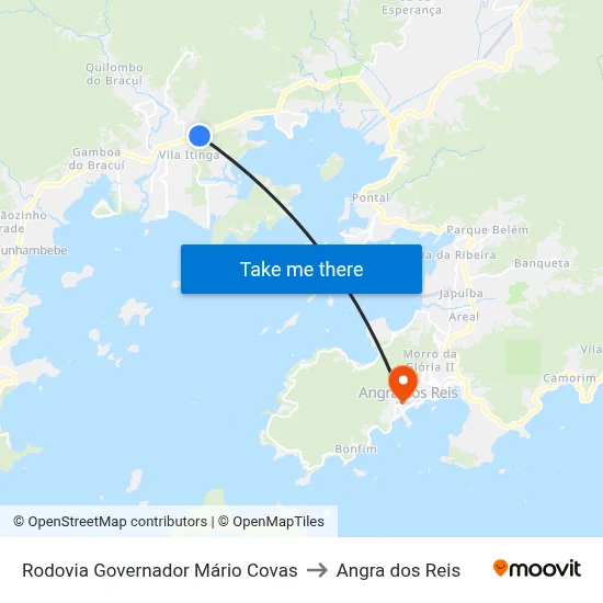 Rodovia Governador Mário Covas to Angra dos Reis map
