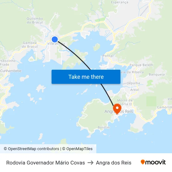 Rodovia Governador Mário Covas to Angra dos Reis map