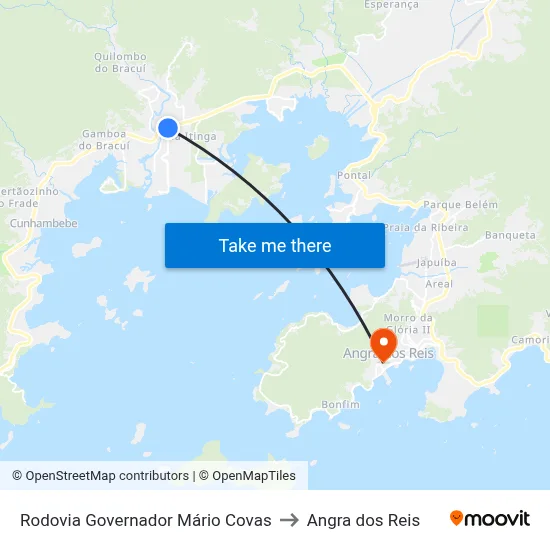 Rodovia Governador Mário Covas to Angra dos Reis map