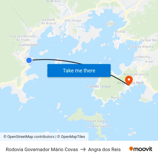 Rodovia Governador Mário Covas to Angra dos Reis map