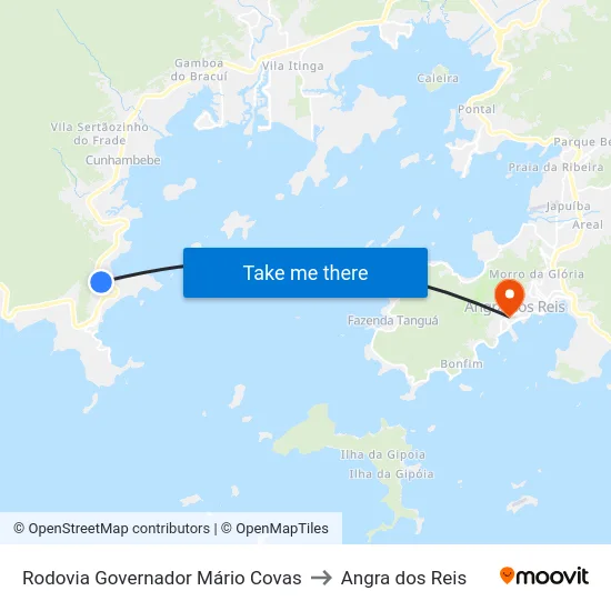Rodovia Governador Mário Covas to Angra dos Reis map