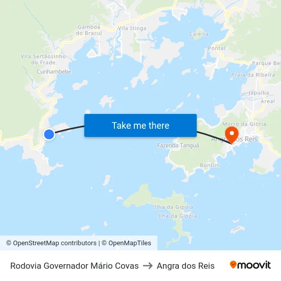 Rodovia Governador Mário Covas to Angra dos Reis map