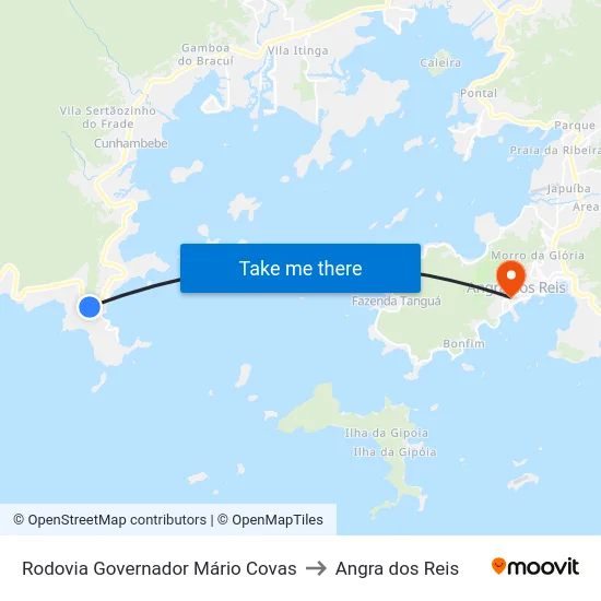 Rodovia Governador Mário Covas to Angra dos Reis map