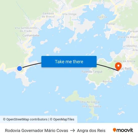 Rodovia Governador Mário Covas to Angra dos Reis map