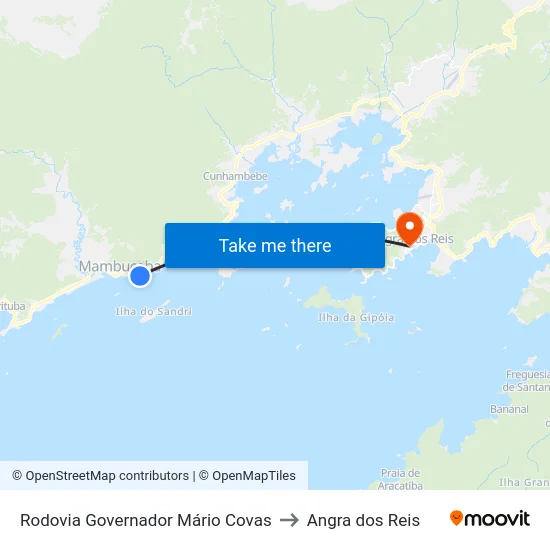 Rodovia Governador Mário Covas to Angra dos Reis map