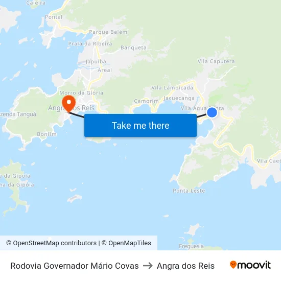 Rodovia Governador Mário Covas to Angra dos Reis map