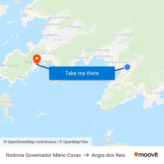 Rodovia Governador Mário Covas to Angra dos Reis map