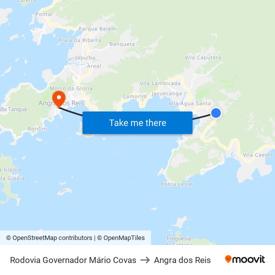 Rodovia Governador Mário Covas to Angra dos Reis map