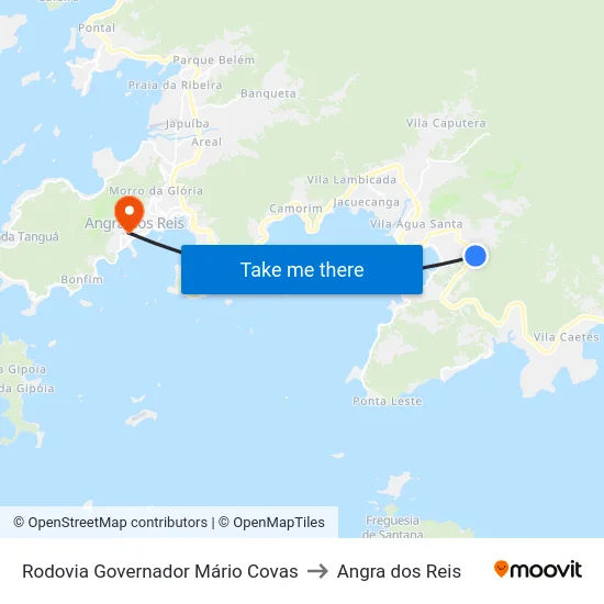 Rodovia Governador Mário Covas to Angra dos Reis map