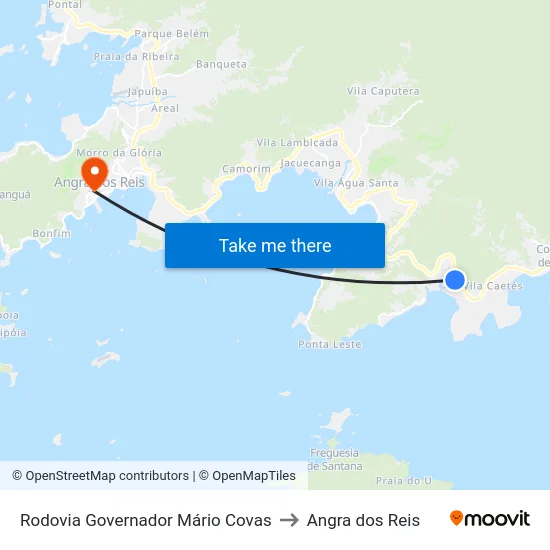 Rodovia Governador Mário Covas to Angra dos Reis map
