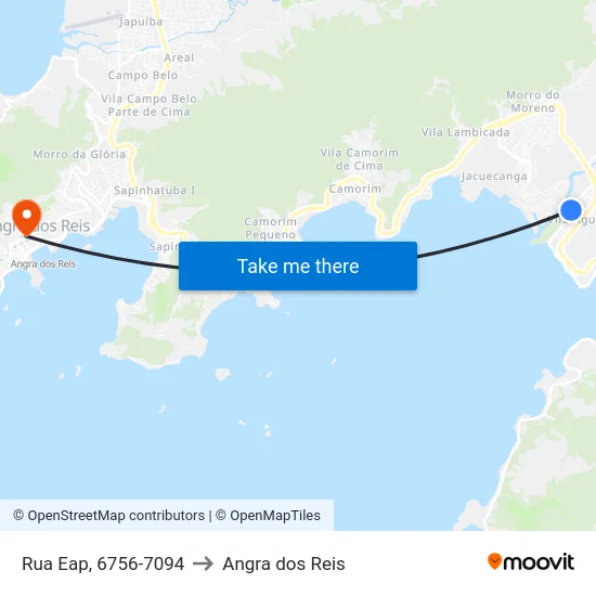 Rua Eap, 6756-7094 to Angra dos Reis map