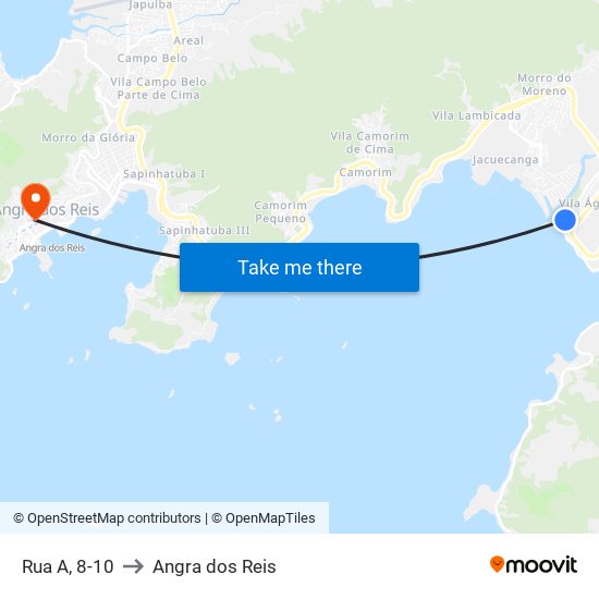 Rua A, 8-10 to Angra dos Reis map