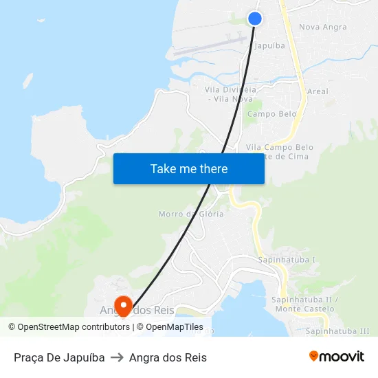 Praça De Japuíba to Angra dos Reis map