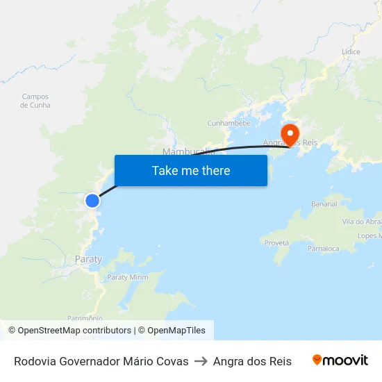 Rodovia Governador Mário Covas to Angra dos Reis map