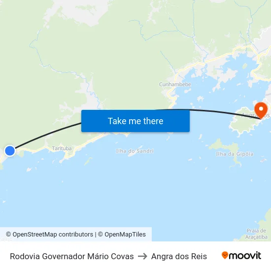 Rodovia Governador Mário Covas to Angra dos Reis map