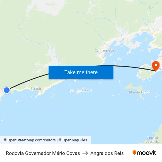 Rodovia Governador Mário Covas to Angra dos Reis map