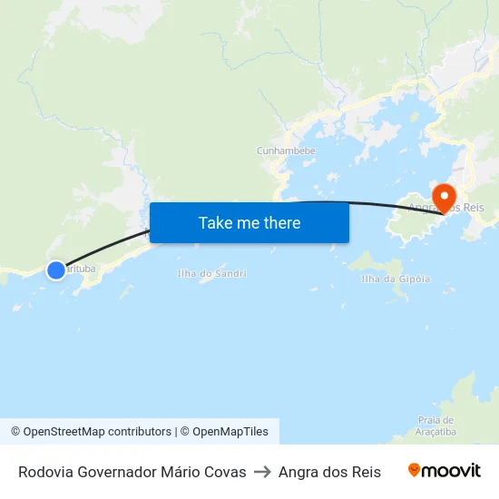 Rodovia Governador Mário Covas to Angra dos Reis map