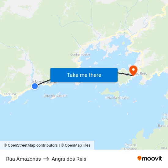 Rua Amazonas to Angra dos Reis map