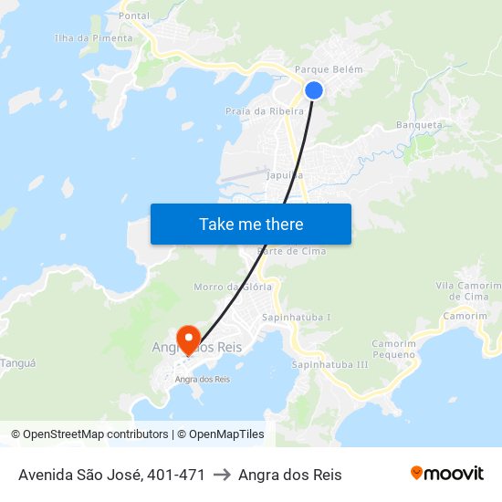 Avenida São José, 401-471 to Angra dos Reis map