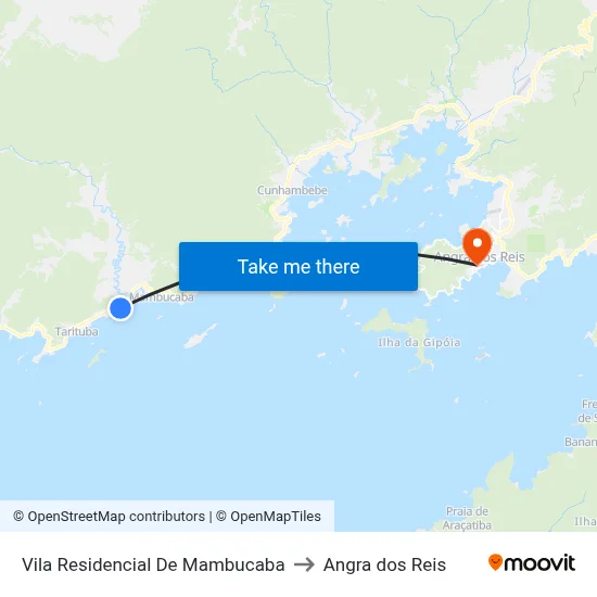 Vila Residencial De Mambucaba to Angra dos Reis map