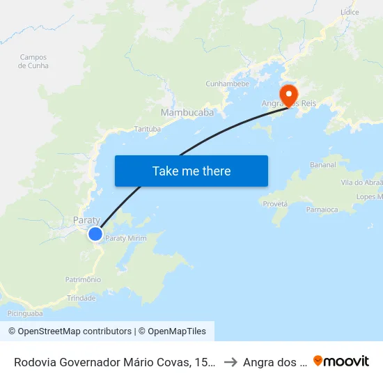 Rodovia Governador Mário Covas, 15260-15422 to Angra dos Reis map