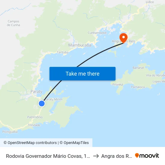 Rodovia Governador Mário Covas, 18388 to Angra dos Reis map