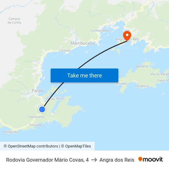 Rodovia Governador Mário Covas, 4 to Angra dos Reis map