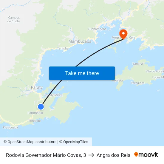 Rodovia Governador Mário Covas, 3 to Angra dos Reis map