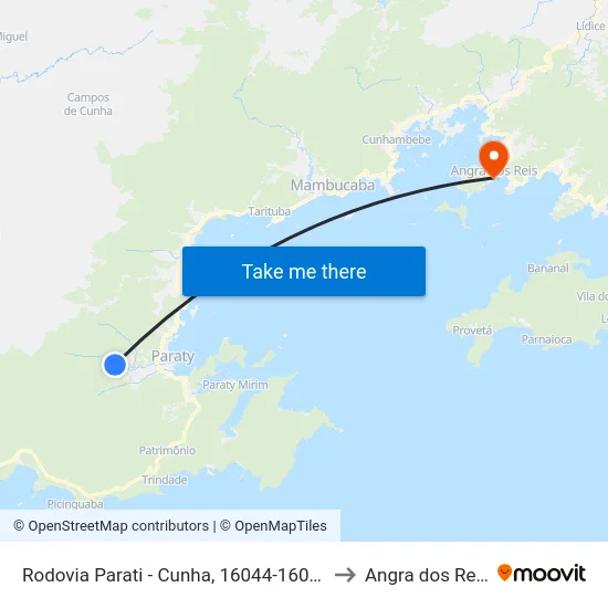 Rodovia Parati - Cunha, 16044-16056 to Angra dos Reis map