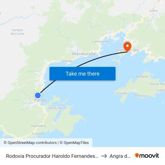 Rodovia Procurador Haroldo Fernandes Duarte, 48978-51732 to Angra dos Reis map