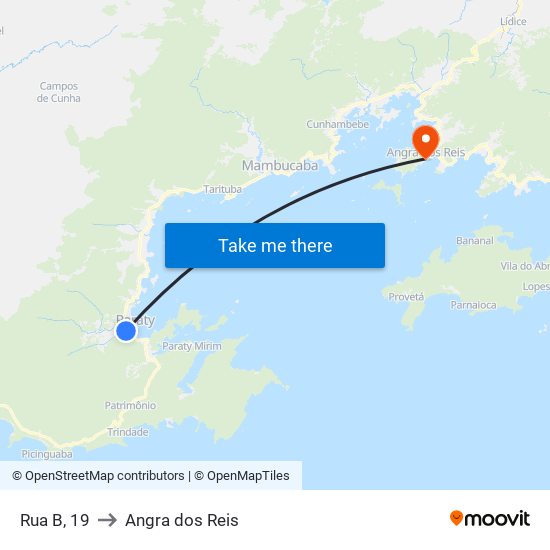 Rua B, 19 to Angra dos Reis map