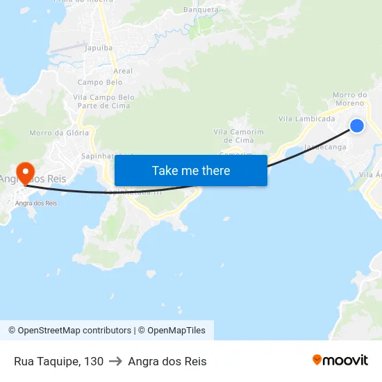 Rua Taquipe, 130 to Angra dos Reis map